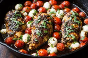 One Pan Balsamic Chicken Recipe 3 One Pan Balsamic Chicken