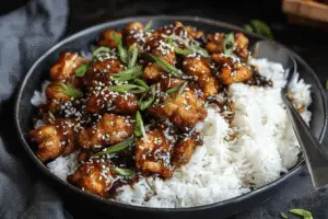 easy Chinese garlic chicken