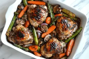 Balsamic Chicken With Roasted Veggies