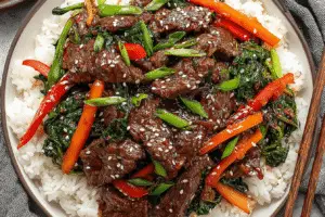 delicious mongolian beef