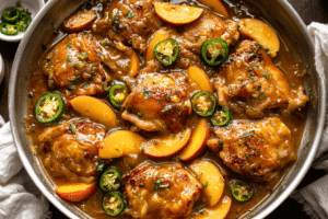 Jalapeño Peach Chicken Recipe 3 Jalapeño Peach Chicken