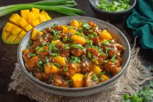 easy mango chicken stir fry