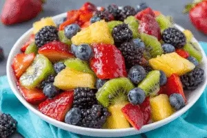 Fruit Salad With Honey Lime Dressing