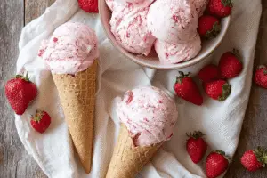 homemade strawberry dessert