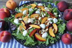 Summer Peach Fresh Mozzarella Salad