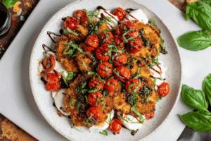 Crispy Chicken Caprese Recipe 3 Crispy Chicken Caprese