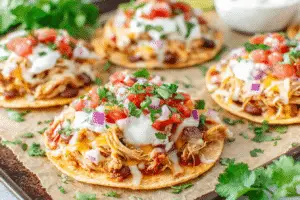 Easy Chicken Tostadas Recipe