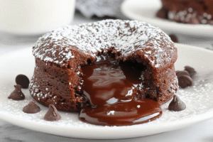 Molten Chocolate Lava Cake 3 Molten Chocolate Lava Cake