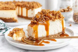 Apple Crisp Cheesecake