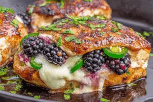 blackberry jalapeno stuffed chicken recipe