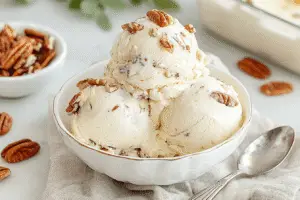 Homemade Butter Pecan Ice Cream