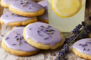 homemade lemon lavender cookies