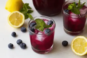 refreshing blueberry lemonade