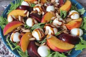 delicious peach salad