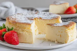 homemade cotton cheesecake