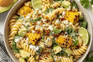 Creamy Street Corn Pasta Salad