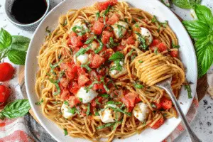 Healthy Bruschetta Pasta