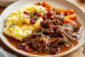 Cranberry Balsamic Roast Beef Recipe 3 Cranberry Balsamic Roast Beef