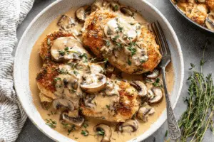 delicious mushroom chicken