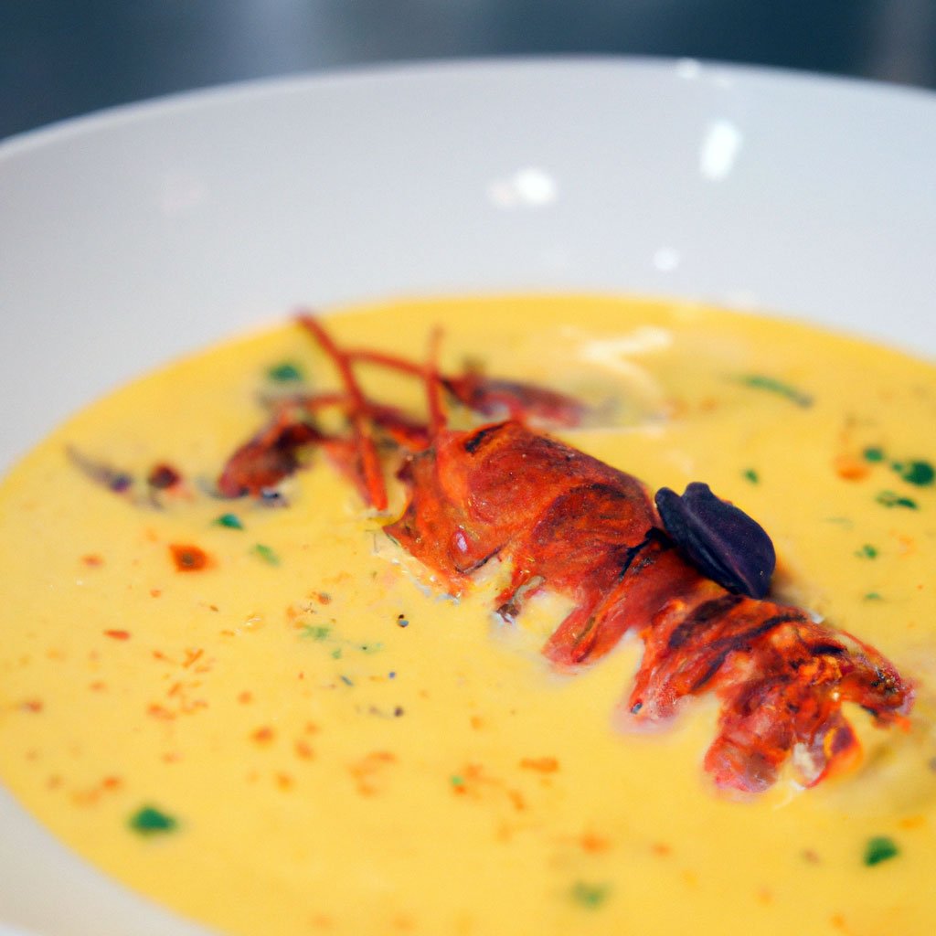 Home 6 Exquisite Lobster Bisque with Saffron Infusion
