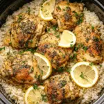 Slow Cooker Lemon Herb Chicken And Rice Recipe
