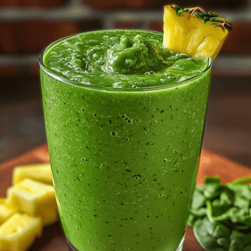 Green Smoothie With Spinach & Pineapple 6 Green Smoothie With Spinach & Pineapple Recipe