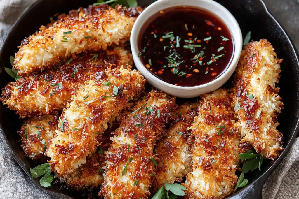 Crispy Coconut Chicken Tenders Recipe Crispy Coconut Chicken Tenders Recipe