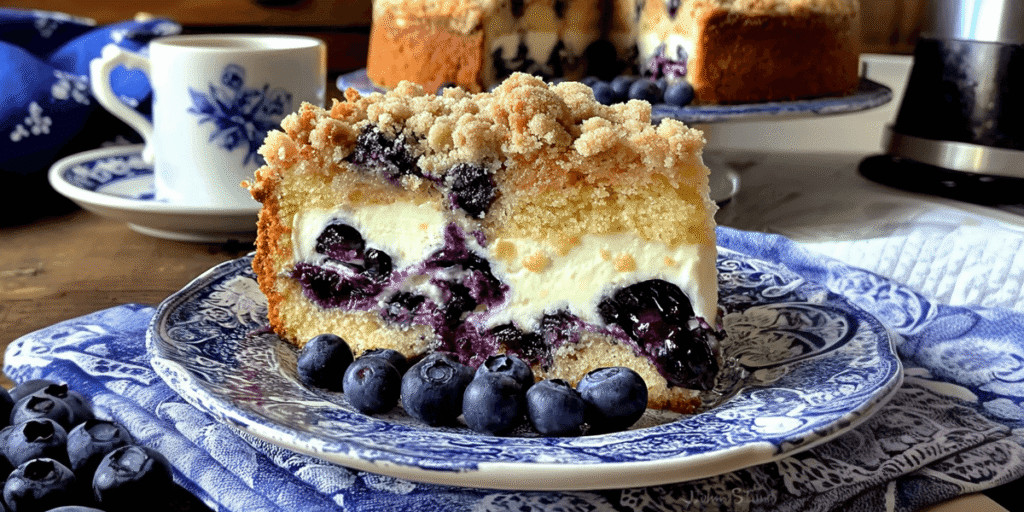 Blueberry Cream Cheese Crumb Cake Recipe