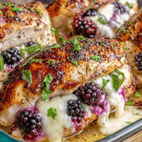 Melty Blackberry Jalapeno Stuffed Chicken 6 Melty Blackberry Jalapeno Stuffed Chicken Recipe