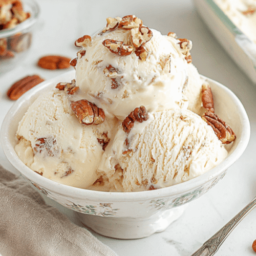 Homemade Butter Pecan Ice Cream Recipe