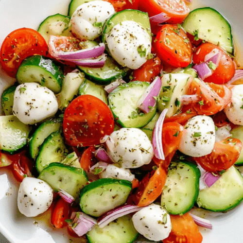 Easy Cucumber Caprese Salad Recipe 5 Easy Cucumber Caprese Salad Recipe