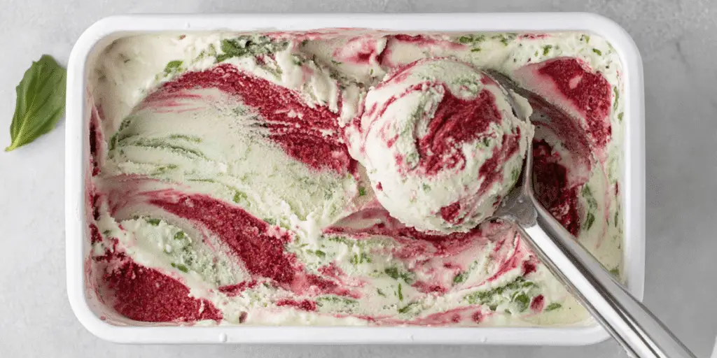 Roasted Strawberries and Lime Basil Ice Cream Recipe