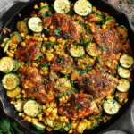 Garlic Butter Chicken With Zucchini And Corn Recipe