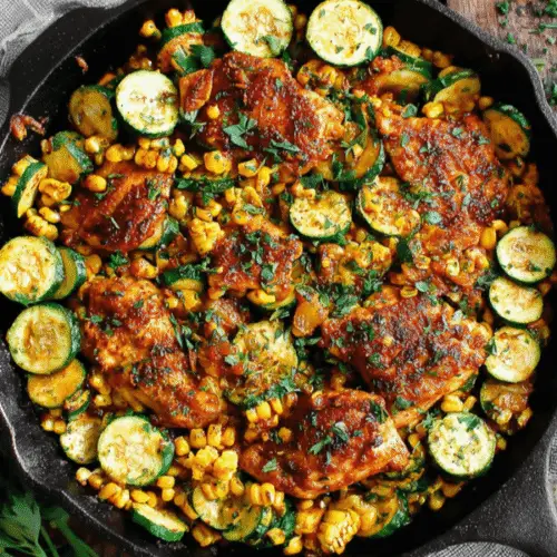 Garlic Butter Chicken With Zucchini And Corn 5 Garlic Butter Chicken With Zucchini And Corn Recipe