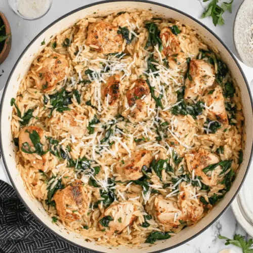 One Pot Chicken Orzo Recipe