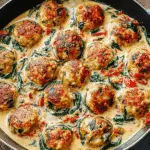 Creamy Spinach Turkey Meatballs Recipe