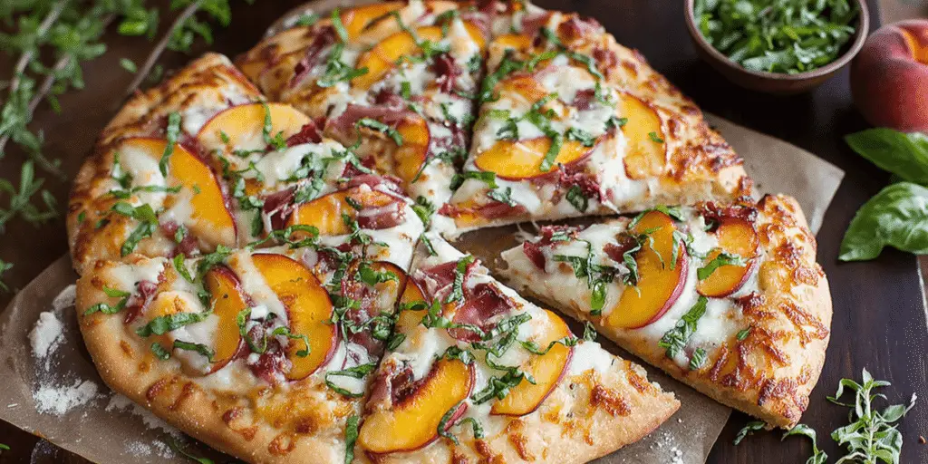 Peach and Prosciutto Pizza Recipe