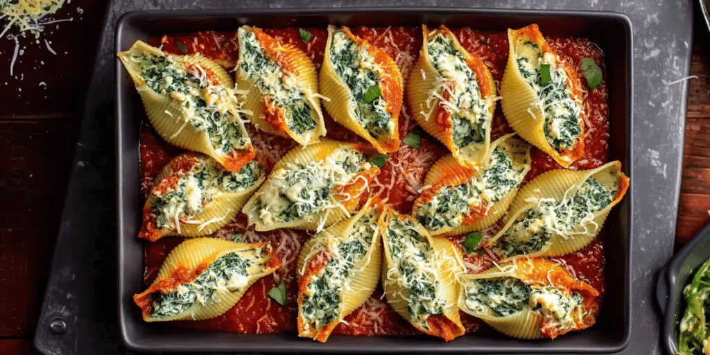 Home 8 Spinach And Ricotta Stuffed Shells Recipe