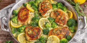 Creamy Garlic Chicken with Broccoli Recipe