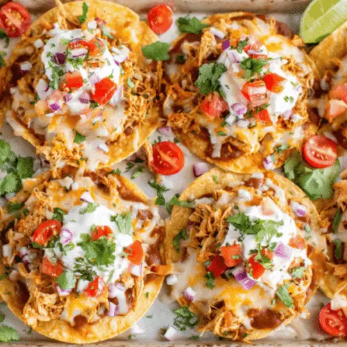 Cheesy Chicken Tostadas: The Ultimate Weeknight Crowd-Pleaser 5 Cheesy Chicken Tostadas Recipe