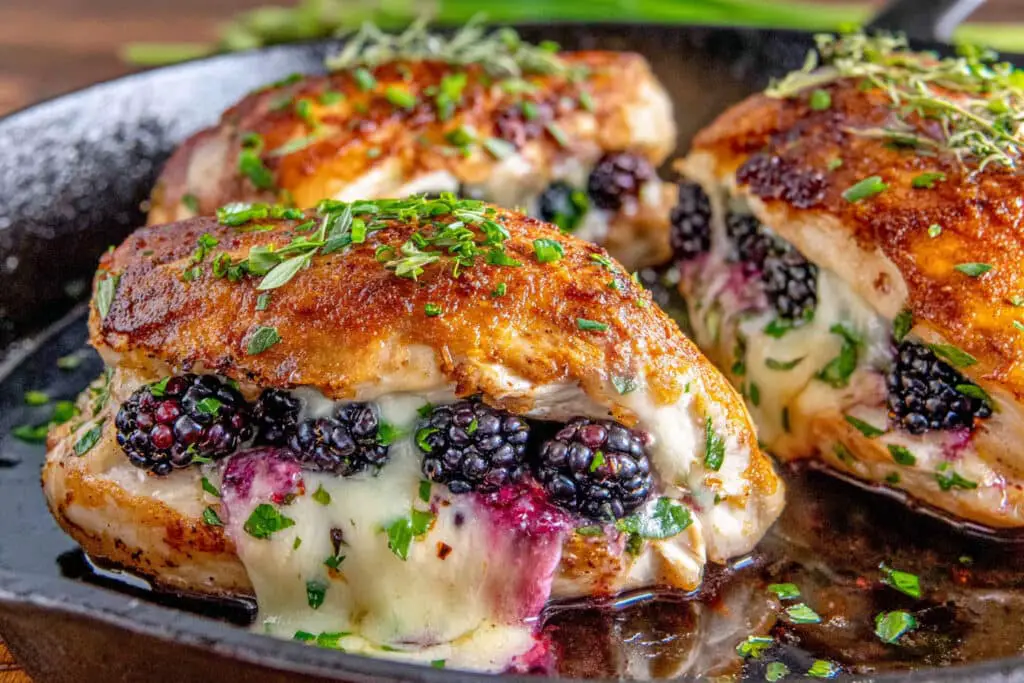 Melty Blackberry Jalapeno Stuffed Chicken Recipe Melty Blackberry Jalapeno Stuffed Chicken Recipe