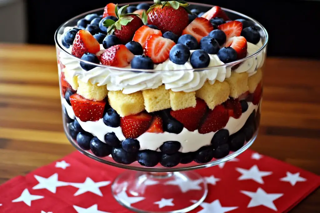 Red White & Blue Berry Trifle Recipe Red White & Blue Berry Trifle Recipe