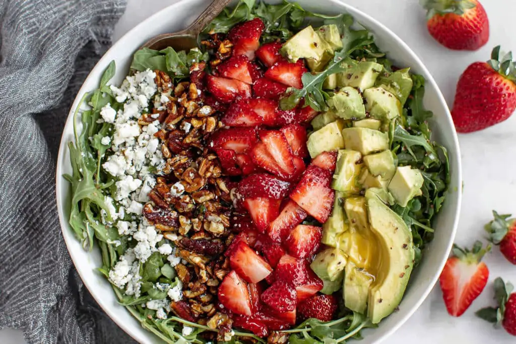 Strawberry Crunch Salad With Champagne Vinaigrette Strawberry Crunch Salad With Champagne Vinaigrette