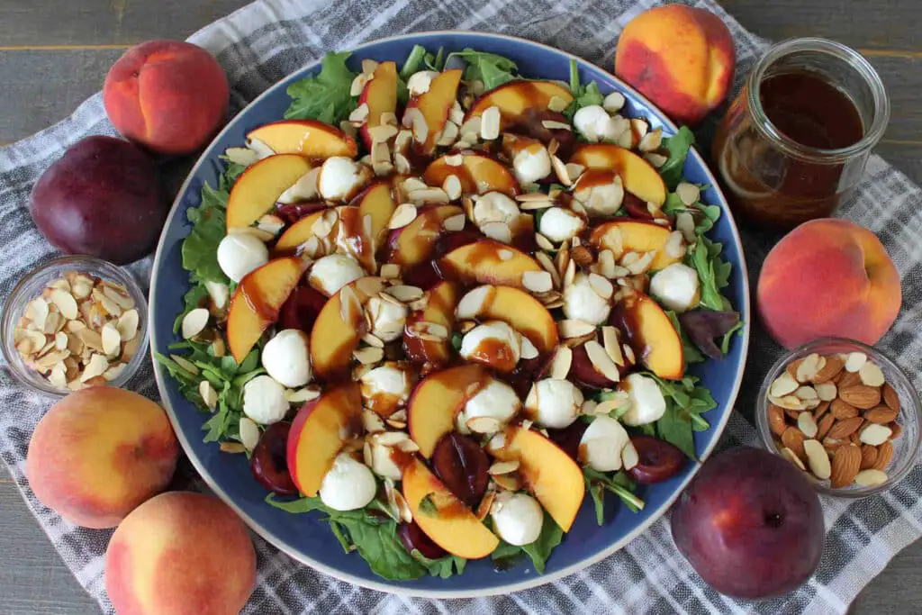 Summer Peach Fresh Mozzarella Salad Recipe Summer Peach Fresh Mozzarella Salad Recipe